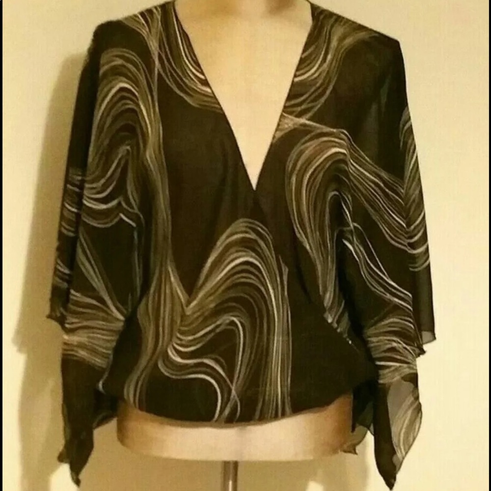 NY&Co Faux Wrap sz L